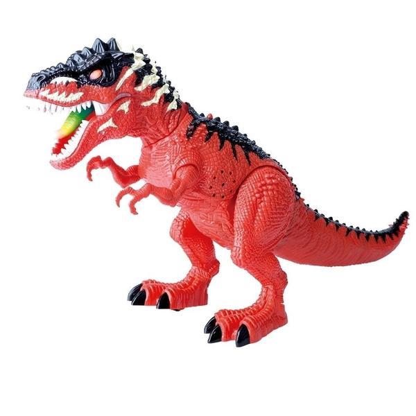 Imagem de Boneco Tiranossauro Dinossauro Anda C/ Som Luz Bota Ovo 5400 - Dm Toys