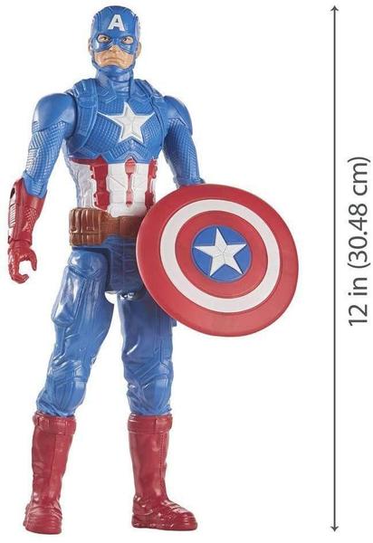 Imagem de Boneco Titan Hero Marvel Capitão América - E7877 - Hasbro