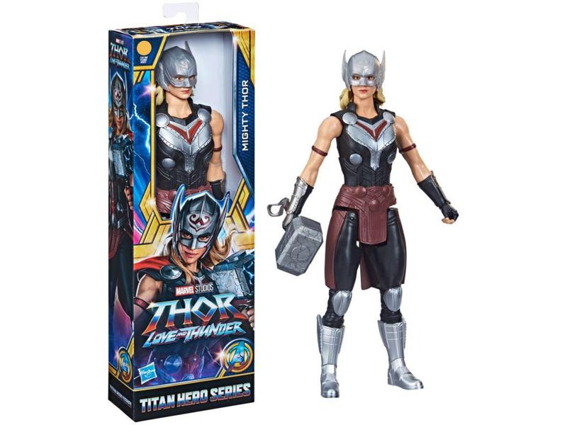 Imagem de Boneco Titan Hero Series Marvel Jane Foster - Poderosa Thor 30cm com Acessório Hasbro