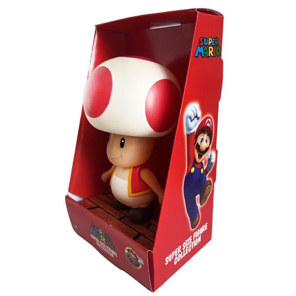 Imagem de Boneco Toad Rosa Toadette Brinquedo Super Mario Bros Grande