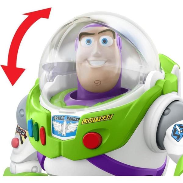 Imagem de Boneco Toy Story Buzz Lightyear Foguete Resgate Som - Mattel