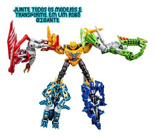 Imagem de Boneco Transformers Dinossauro Que Vira Robô Beasttribe Top