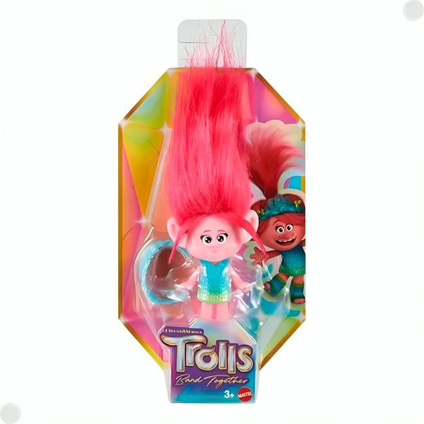 Imagem de Boneco Trolls Figura C/ Cabelo Rosa HNF06 - Mattel