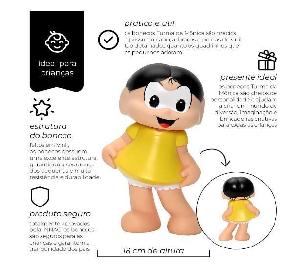 Imagem de Boneco Turma da Mônica Magali Vinil 18cm Zippy Toys