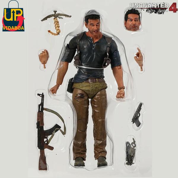 Imagem de  Boneco Uncharted Neca - Nathan Drake 16cm com acessorios