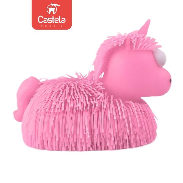 Boneco Unicórnio Estica e Aperta Anti Stress Luz Brilhante Divertido Rosa - Castela Imagem de Boneco Unicórnio Estica e Aperta Anti Stress Luz Brilhante Divertido Rosa - Castela