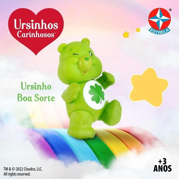 Imagem de Boneco Ursinhos Carinhosos Boa Sorte Care Bears Verde Vinil