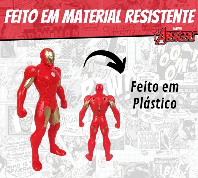 Imagem de  Boneco Vingadores Homem De Ferro Articulado Figura Ação