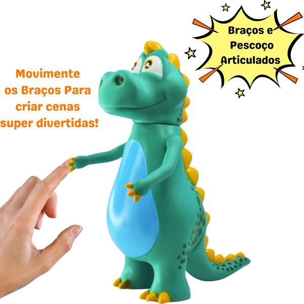 Imagem de Boneco Vinil Articulado Atóxico Dinossauro Mundo Bita 20Cm