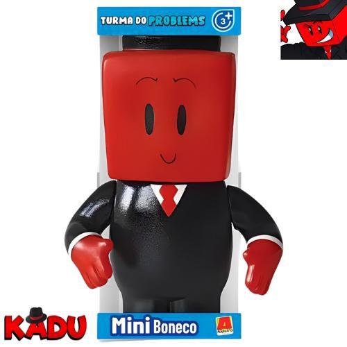 Imagem de Boneco Vinil Youtuber Minecraft Articulado Turma do Problems Kadu Mini Gamer Skin 15cm Algazarra