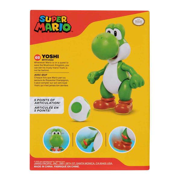 Imagem de Boneco Yoshi de 10cm com Ovo - Super Mario