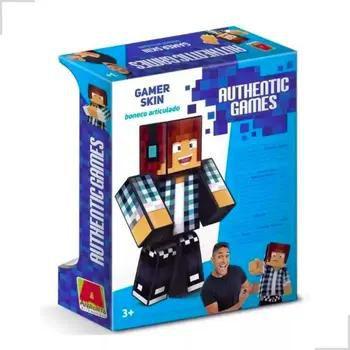 Imagem de Boneco YouTuber Authentic Games Minecraft Articulado 25cm - Algazarra