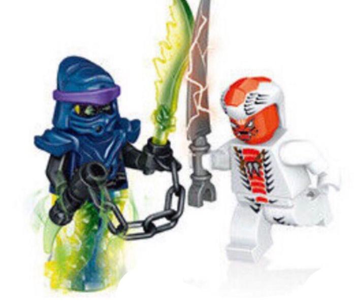 Imagem de Bonecos Blocos De Montar Ninja Fantasma Vs Snappa Ninjago