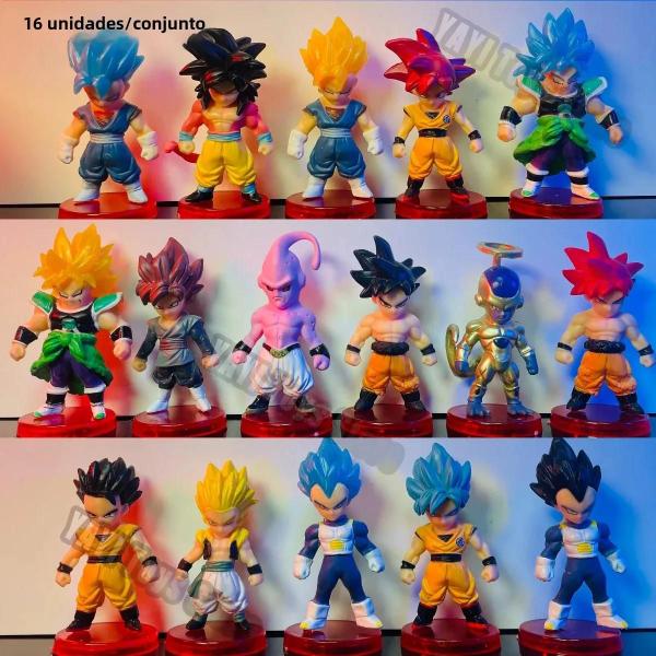 Imagem de Bonecos de Ação Dragon Ball Z - Goku, Gohan, Vegeta, Broly, Piccolo e Buu