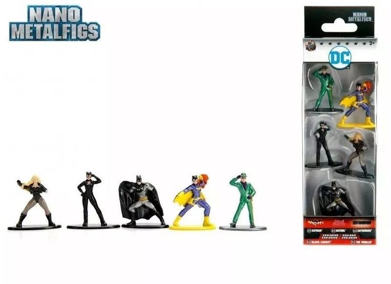 Imagem de Bonecos de Metal Jada Nano DC Comics Pack 5B