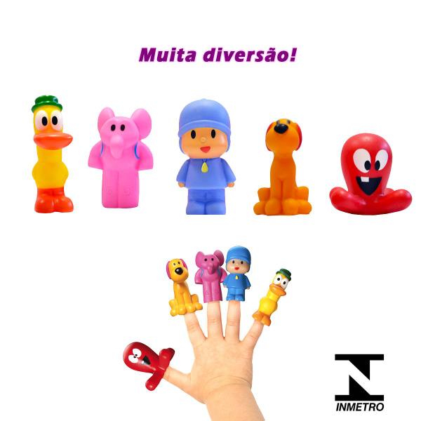 Imagem de Bonecos Dedoches Miniaturas Pocoyo 5pçs - Lider Brinquedos