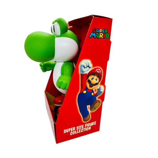 Imagem de Bonecos Grandes 25cm Yoshi Super Mario Na Caixa