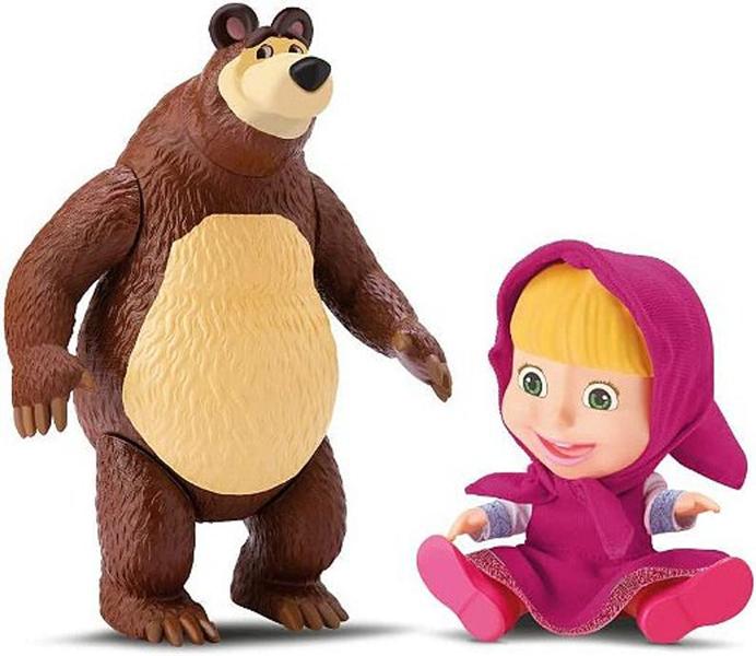 Imagem de Bonecos Masha e o Urso em Vinil - Divertoys