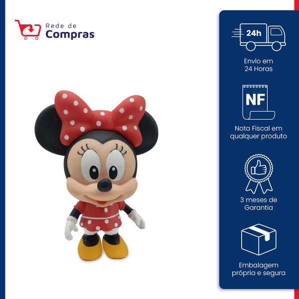 Imagem de Bonecos Mickey E Amigos Disney Jr 12Cm Vinil Atóxico Articulado - Lider Brinquedos