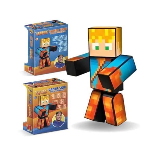 Imagem de Bonecos MineCraft Streamers Game Articulado 25cm - Algazarra 