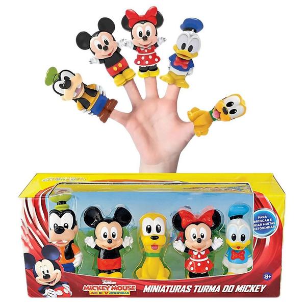 Imagem de Bonecos Miniaturas Turma Do Mickey Dedoche - Lider Brinquedos