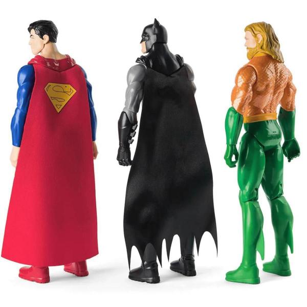 Imagem de Bonecos Pack De Batalha Super Homem, Batman E Aquaman 30Cm3+