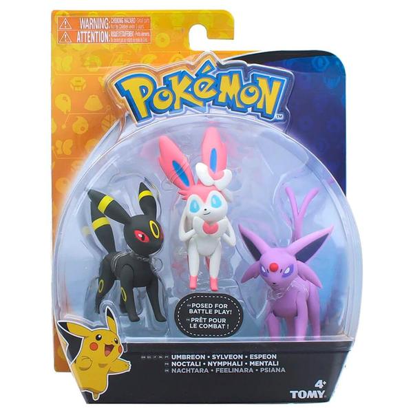 Imagem de Bonecos Pokémon Action Pack - Umbreon + Sylveon + Espeon  TOMY