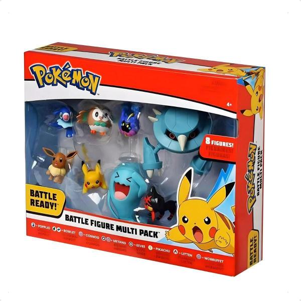 Imagem de Bonecos Pokémon Batalha Pikachu Sua Turma Figura De Ação