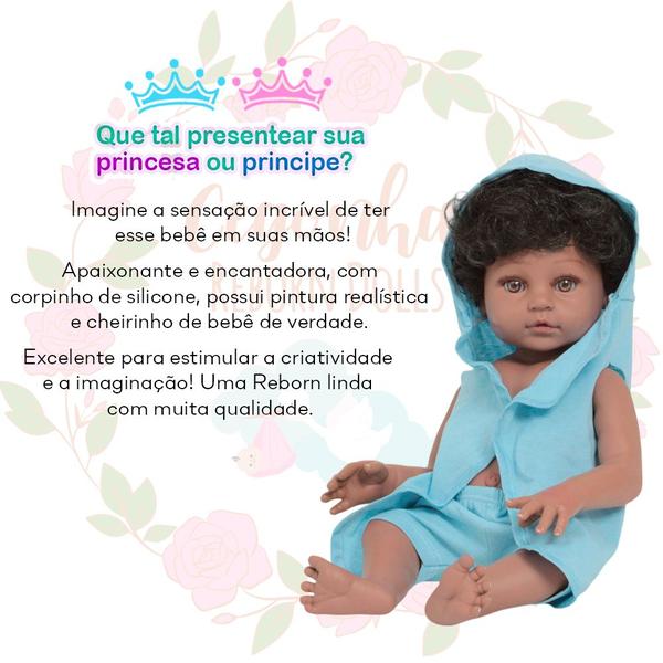 Bonecos Reborn Gemêos Corpo De Vinil 46 cm Fofinhos Castanho - Cegonha Reborn Dolls Imagem de Bonecos Reborn Gemêos Corpo De Vinil 46 cm Fofinhos Castanho