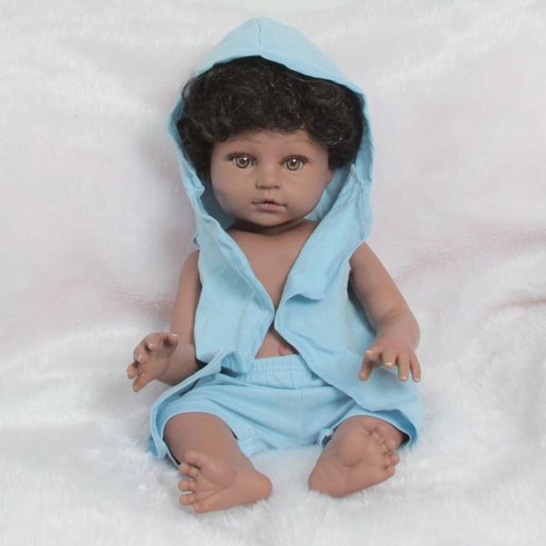 Bonecos Reborn Gemêos Corpo De Vinil 46 cm Fofinhos Castanho - Cegonha Reborn Dolls Imagem de Bonecos Reborn Gemêos Corpo De Vinil 46 cm Fofinhos Castanho