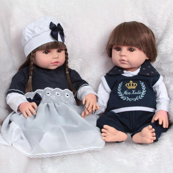 Bonecos Reborn Gemêos Recém Nascidos Corpo De Vinil Lindos - Cegonha Reborn Dolls Imagem de Bonecos Reborn Gemêos Recém Nascidos Corpo De Vinil Lindos