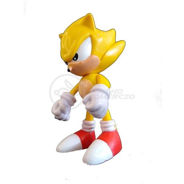 Imagem de Bonecos Sonic Grande 23Cm Caixa Azul Brinquedo Melhor Jogo