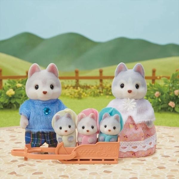 Imagem de Bonecos - Sylvanian Families - Familia dos Huskys - 5636 EPOCH MAGIA