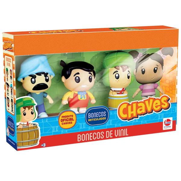 Imagem de Bonecos Turma Do Chaves Nhonho Seu Madruga Pópis Brinquedo Decorativo Para Colecionar- Líder Brinquedos