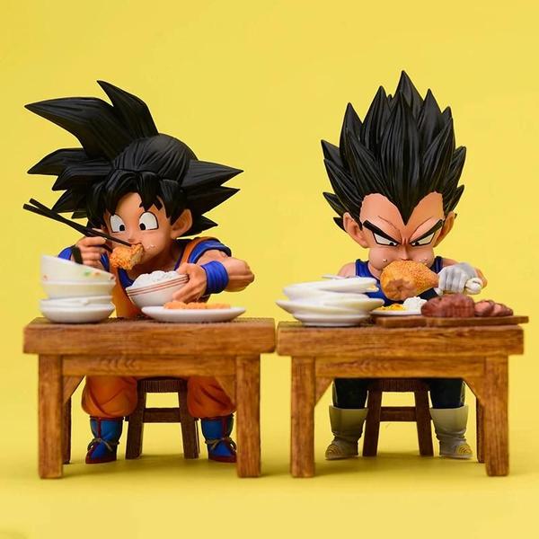 Imagem de Bonecos Vegeta e Goku Dragon Ball Z - 8cm PVC - Brinquedo para Crianças