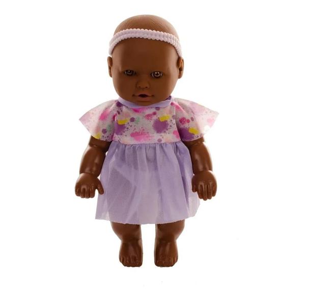 Bonequinha Boneca Negra Sapekinhas Bebê Brinquedo Infantil - Milk Brinquedos Imagem de Bonequinha Boneca Negra Sapekinhas Bebê Brinquedo Infantil