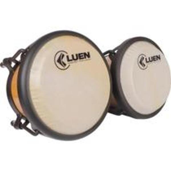 Imagem de Bongo 6x7 Folheado Natural - Luen - Som Tradicional Para Percussionistas