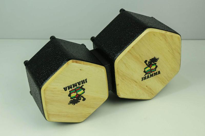 Imagem de Bongô Hexagonal + Bag De Transporte Jhamma Percussões Black