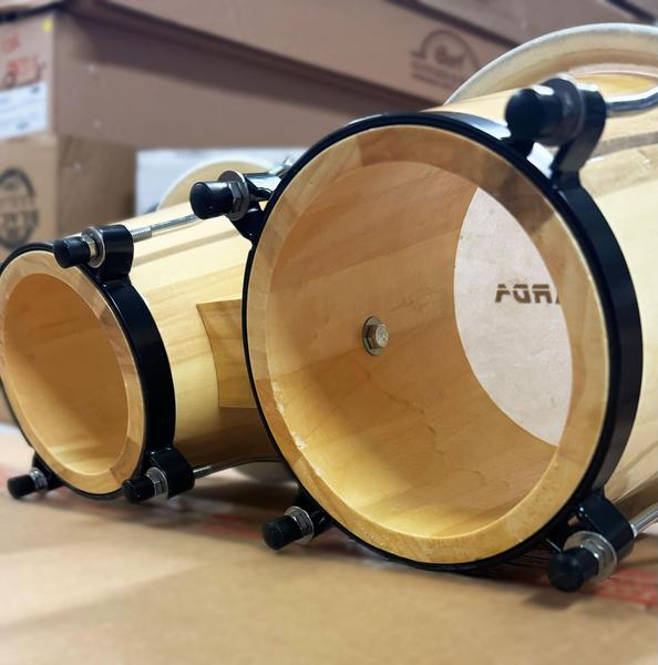 BONGÔ VANGUARDA PRIVILEGE NATURAL FERRAGEM PRETA 6" e 7" Imagem de BONGÔ VANGUARDA PRIVILEGE NATURAL FERRAGEM PRETA 6" e 7"