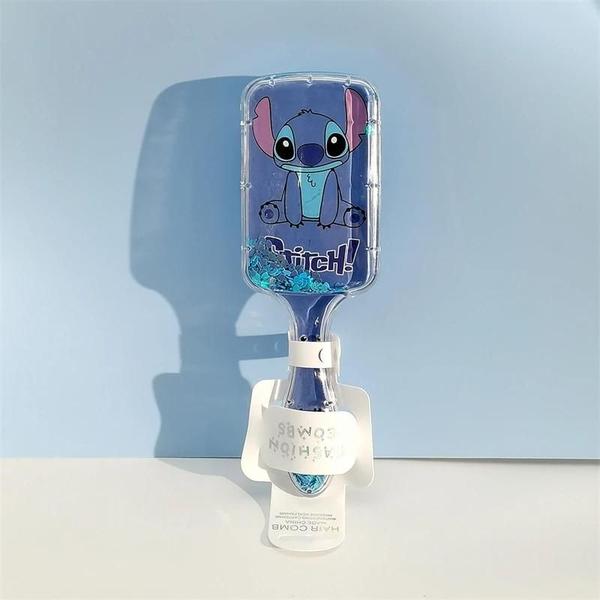 Imagem de Bonito Disney Stitch Almofada De Ar Pente Portátil Couro Cabeludo Massagem Ferramenta Cabeleireiro