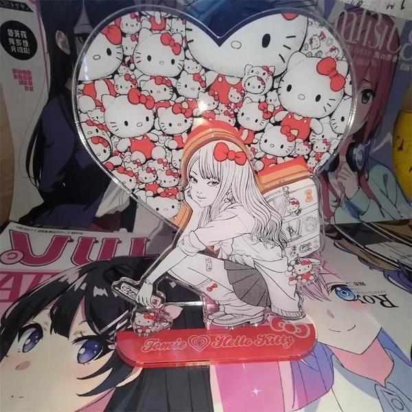 Imagem de Bonito Olá Kitty Tomie Junji Ito Brinquedos De Mesa De Desenho Animado Placas De Pé Decorações