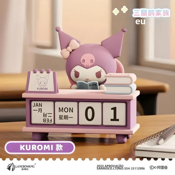 Imagem de Bonito Sanrio Kuromi Pochacco Calendário De Mesa Pacha Cão Ornamentos De Mesa Aniversário Presente