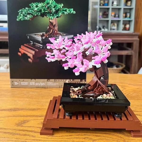 Imagem de Bonsai Árvore Bloco De Construção Buquê Modelo Decoração Para Casa Planta Brinquedo Presente