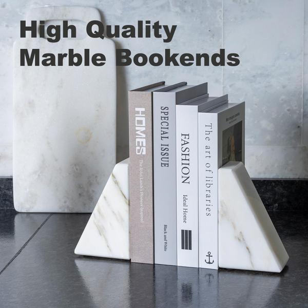 Imagem de Bookend karibiber Marble White Calacatta Natural Set of 2