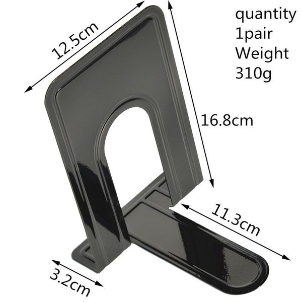 Bookends metálicos, bookends simples, bookends práticos para - Wokex Imagem de Bookends metálicos, bookends simples, bookends práticos para