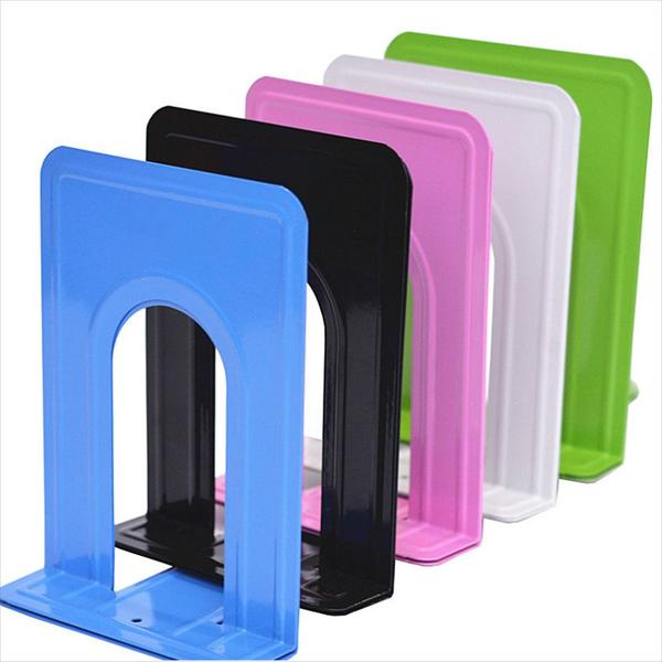 Bookends metálicos, bookends simples, bookends práticos para - Wokex Imagem de Bookends metálicos, bookends simples, bookends práticos para