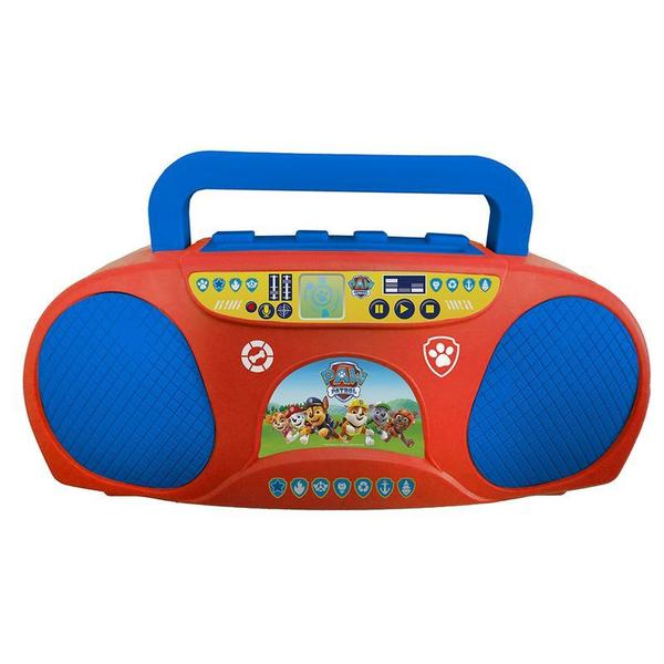 Imagem de Boom Box Karaoke c/ Microfone Musical Infantil Patrulha Canina Paw Patrol