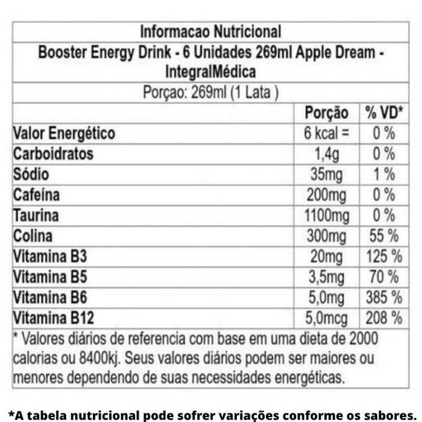 Imagem de Booster Energy Drink (Pack c/ 6) - Integralmedica