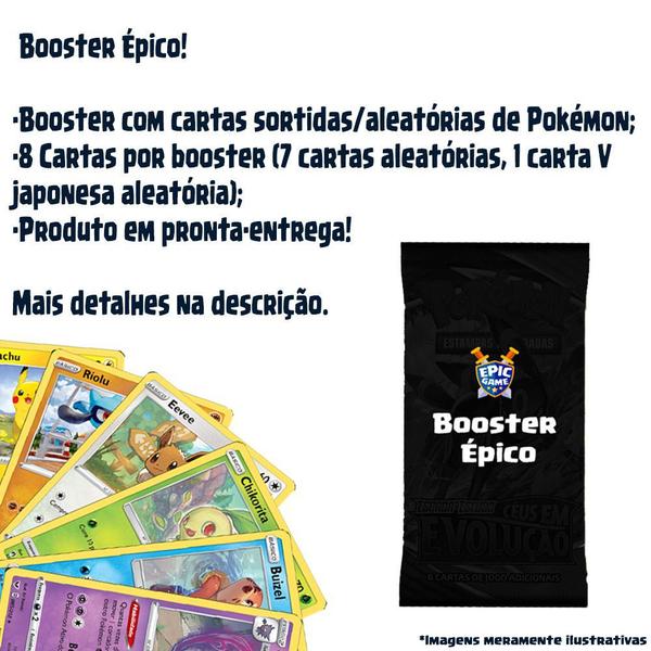 Imagem de Booster Pokémon Com Carta V Garantida em JP - Booster Épico