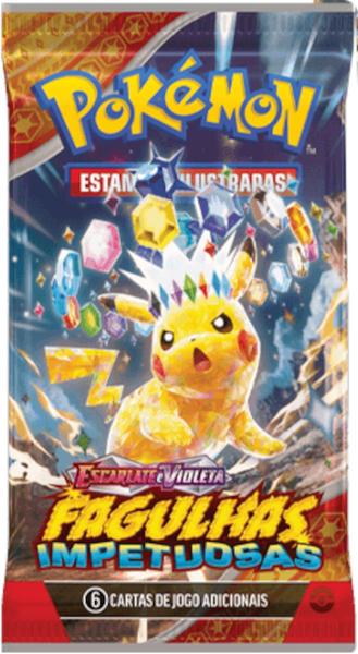 Imagem de Booster Pokemon EV8 Fagulhas Impetuosas com 6 Cartas